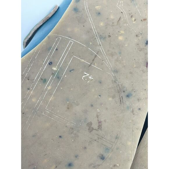 Sevilla Smith Ignacio T-strap Shoe Cebu Blue Leather Shearling Insert Size 42 EU - Picture 8 of 12